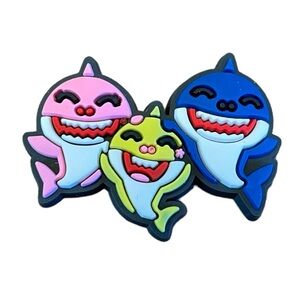 Baby Shark Family Croc Charm